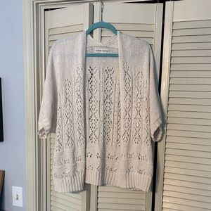 Knox Rose Cream Open-Front Cardigan